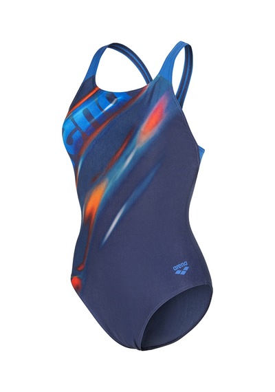 Arena Placement Swimsuit Swim Pro Back Kadın Lacivert Yüzücü Mayo 010768730 Mavi