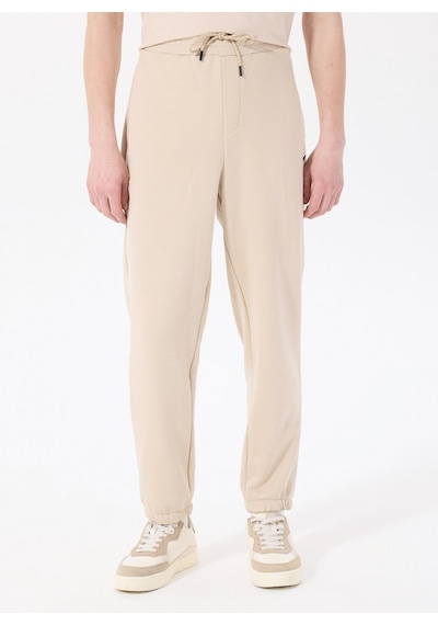 Mustang Bej Erkek Relaxed Nakışlı Sweatpant M5sm-ea1152