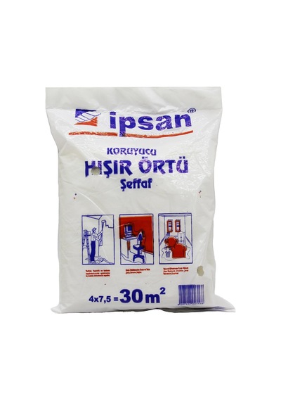 30-m2 4x7.5mt Hışır Şeffaf Koruyucu Örtü Bx40