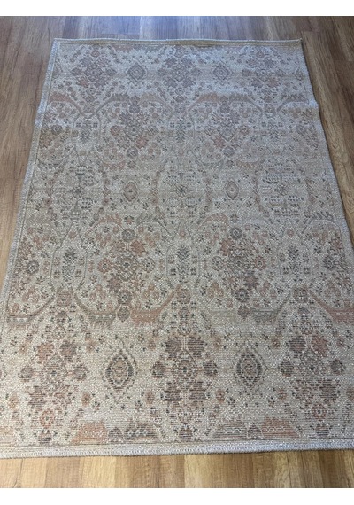 Luxess Halı Alpaca 1193 Bej Eskitme Desenli Makine Halısı Çok Renkli