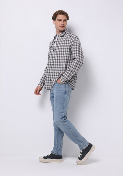 Colin's Colins Boxy Fıt Shirt Neck Kareli Erkek Gri Uzun Kol Gömlek Cl1075649 Q1.v1 Grc Gray Check Colin's Colins Boxy Fıt Shirt Neck Kareli Erkek Gri Uzun Kol Gömlek Cl1075649 Q1.v1 Grc Gray Check