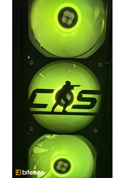 Taktiksel Gamer Serisi 120x120 Mm Pc Fan Kapağı - Masaüstü Bilgisayar Fan Kapağı Siyah