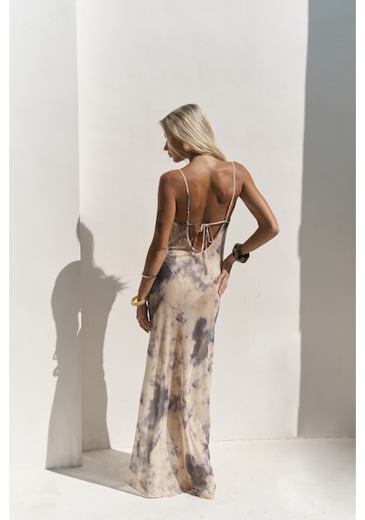Mai Collection Mai Studios Co. Chomhan Askılı Degaje Sarı Uzun Elbise sarı Mai Collection Mai Studios Co. Chomhan Askılı Degaje Sarı Uzun Elbise sarı