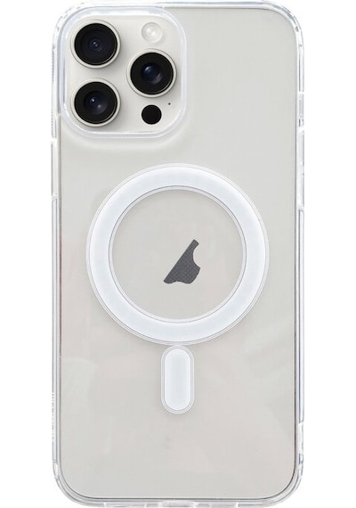 Ally Apple Uyumlu iPhone 15 Pro Max Magsafe Manyetik Şeffaf Silikon Kılıf