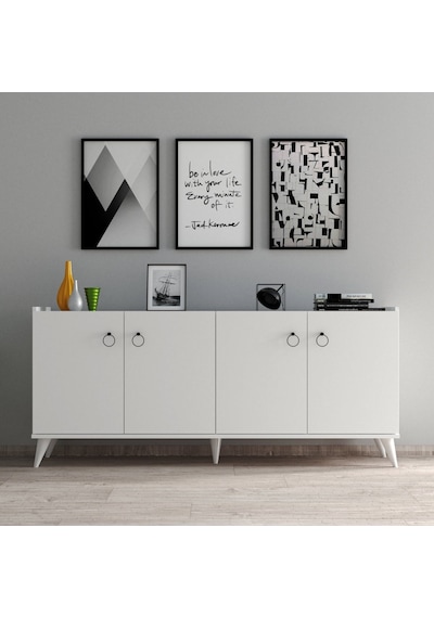 Tanmob Modern Konsol Beyaz - Ksl0101