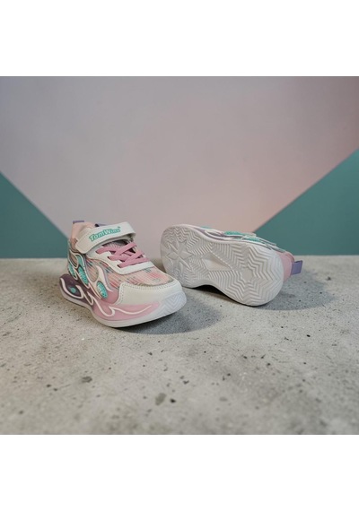 Tomwins 015 Beyaz-pembe Cırtlı Kız Çocuk Spor Ayakkabı Beyaz - Pembe
