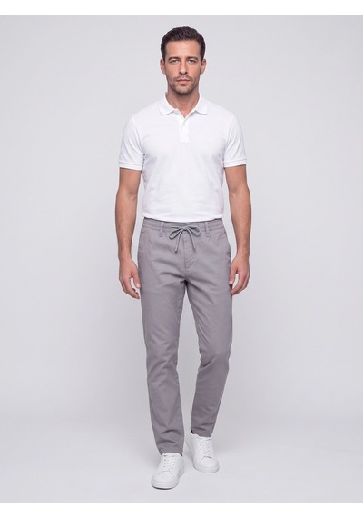 Gri Belden Bağlamalı Dynamic Fit Erkek Jogger Pantolon