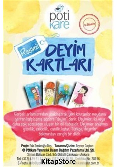 Resimli Deyim Kartları / Eğitici Kartlar Serisi 1