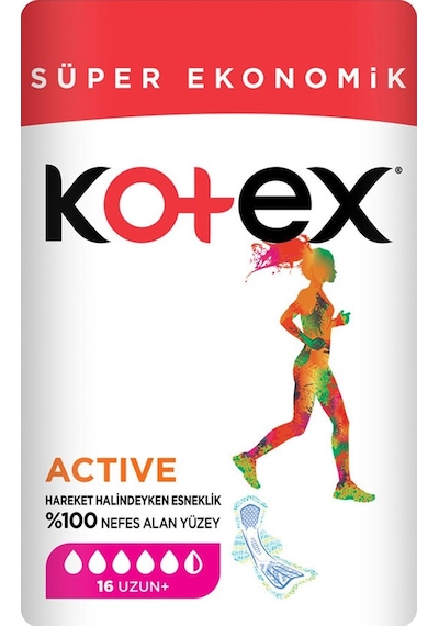 Kotex Active Hijyenik Ped Uzun 16'lı