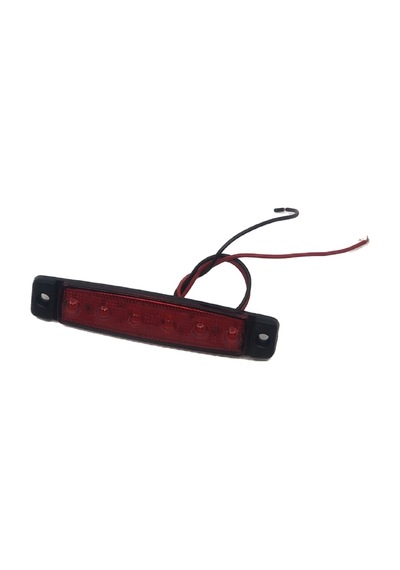 Sanel 24v Universal Parmak 6 Led Basamak Kırmızı Sbb24r6