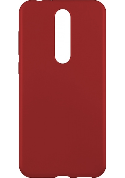 Nettech Nokia 5.1 Plus Uyumlu Suide Arka Koruma Kılıf - Bordo Bordo