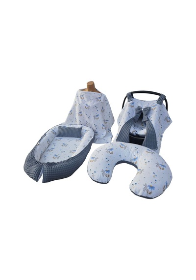 Pike&müslin Babynest Seti - 5 Parça