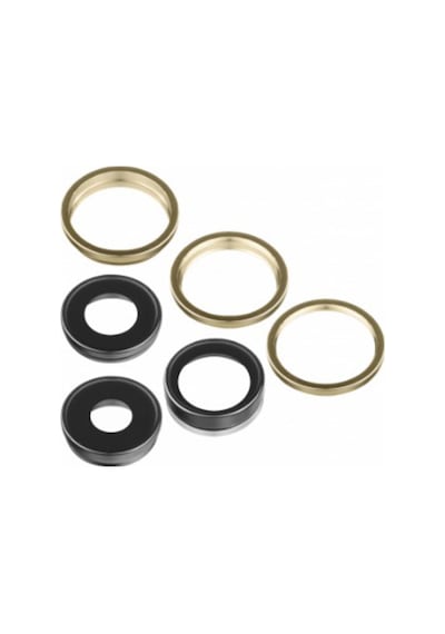 Teknonet Apple Uyumlu iPhone 14 Pro Ful Set Kamera Camı - Gold -