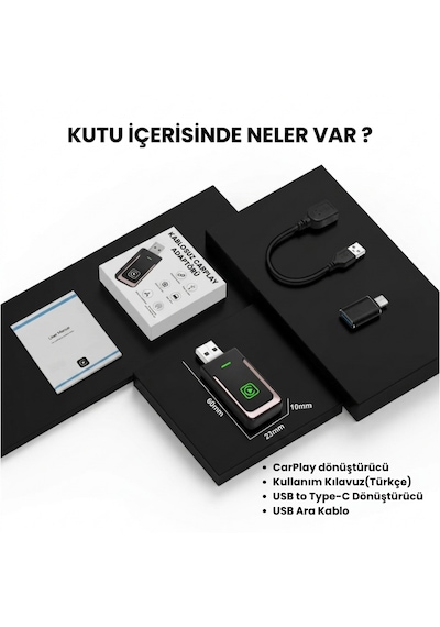 Kablosuz Car Play Adaptörü İos Ve Android Cihazlar Için, Wireless Carplay Çevirici Diğer