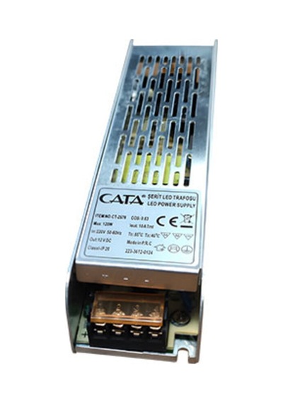 Cata Profesyonel Seri Ct-2576 10 Amper Slim Şerit Led Trafosu 120w Cata Profesyonel Seri