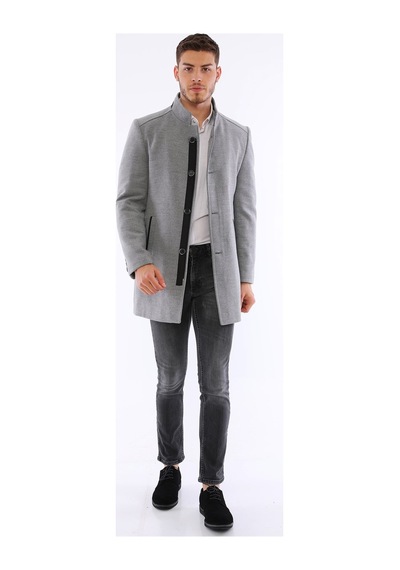 Plt8327 Dewberry Erkek Kaban-gri