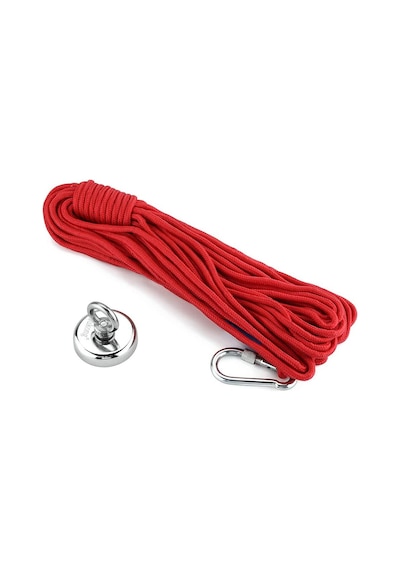 Magnet Fishing 36Mm Halatlı Güçlü Halkalı Neodyum Pot Mıknatıs