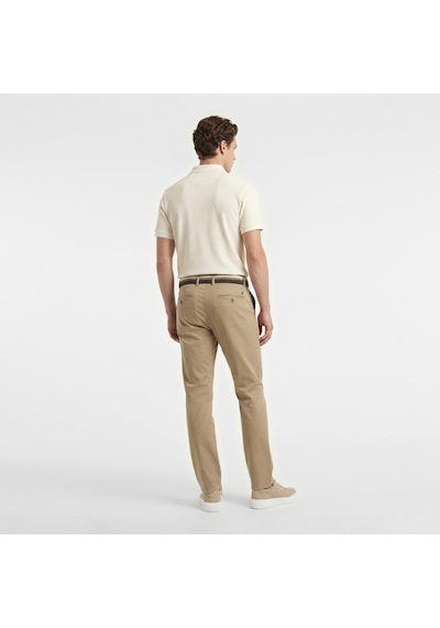 Nautica Erkek Krem Slim Fit Polo Yaka T-shirt Düz K65302t Krem