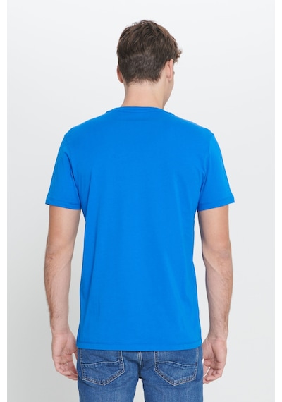 Ac&Co / Altınyıldız Classics Slim Fit Bisiklet Yaka Kısa Kol Pamuklu Erkek Tişört Saks