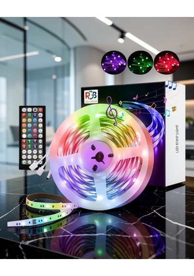 10 Metre Şerit Led Bluetooth Ses Duyarlı Uucz10metreledd Çok Renkli