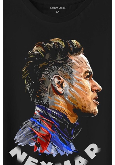 Neymar Jr 10 Psg Baskılı Tişört Unisex T-shirt 001