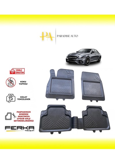 Mercedes E Serisi W213 2015-2020 Uyarlanabilir Universal Havuzlu Paspas