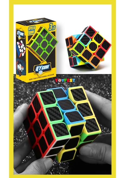 3x3 Fiber Karbon Qy Speed Zeka Küpü Akıl Küpü