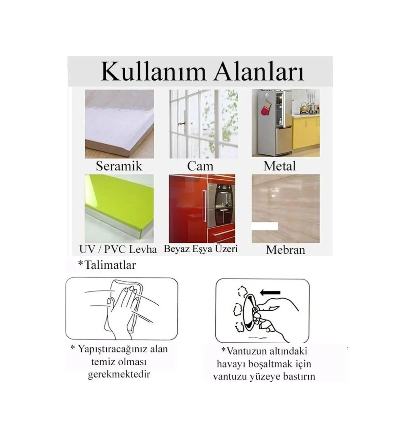 Askılı Vantuz Öpücük 4 Cm - 6 Adet Büyük Kancalı Cam Vantuzu Beyaz