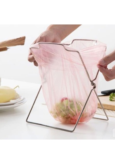 Plastik Torbalar Ve Atık Kutuları Taşımak İçin Mükemmel Olan Hafif Depolama Raflı Şık Çöp Torbası Tutucu Çok Renkli