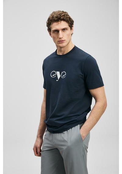 Lufian Larry Modern Grafik T- Shirt Lacivert Lacivert 111020306100200