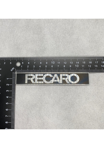 Recaro Gümüş Siyah Kendinden Yapışkanlı Etiket