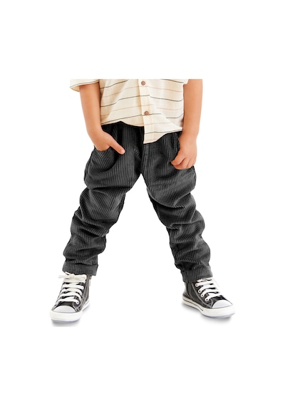 Denokids Mshb&g Fitilli Kadife Siyah Erkek Çocuk Pantolon Çok Renkli