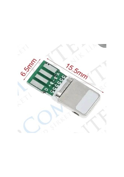 Ic-266b-2 Erkek Apple iPhone Uyumlu Lightning Şarj Soketi Kablo Tipi Konnektör Seti