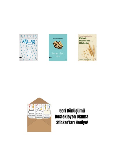Anlar + Arada Aşk Var + Ekinin Harman Olduğu + Okuma Sticker'ları