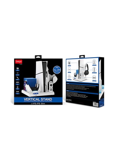 Cbtx Ps5 / Ps5 Slim Console Soğutma Base Set Seti Disk Depolama Rafı İçin Ipega Pg-p5s028 Usb Bağlantı Noktası Ve Işık
