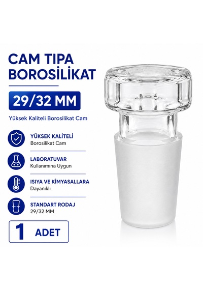 Cam Tıpa Borosilikat 29/32 Mm