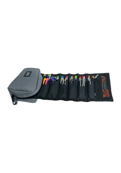 Jacbag Organizer Roll Up-rulo Organizer Kalem Çantası Organizer Roll Up-gri renkli