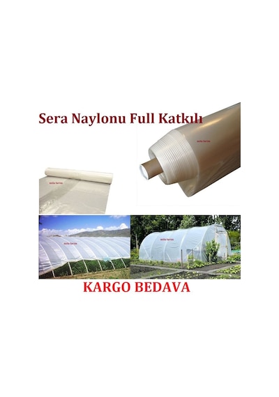 Sera Naylonu - 10X2 M - Ömrü 8 Yıl - Sera Örtüsü - Sera Brandası