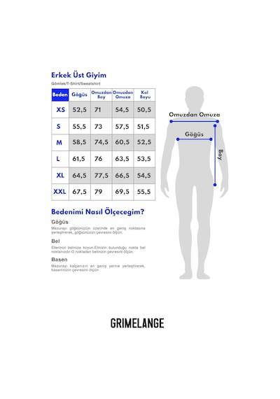Grimelange Ernest Erkek Yumuşacık Kumaşlı Oversize Fit Yuvarlak Yakalı Baskılı Gri Sweatshirt