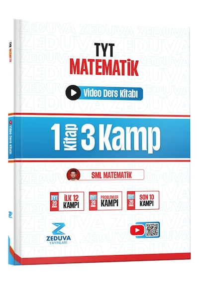Zeduva Yayınları SML Matematik TYT Matematik 1 Kitap 3 Kamp Video Ders Kitabı