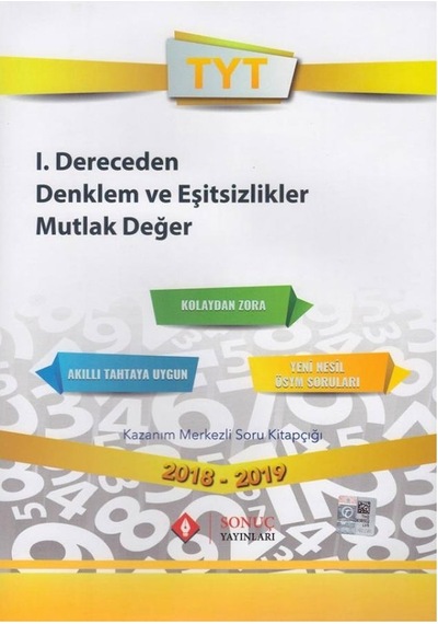 Tyt 1 Dereceden Denk ve Eşitsiz Mutlak Değer Sonuç Yayınları