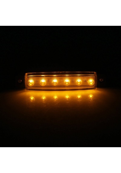 12 Volt Parmak Led Lamba - 10 Adet Sarı