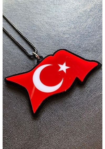 Türk Bayrağı Pleksi Dikiz Ayna Süsü - 174964782