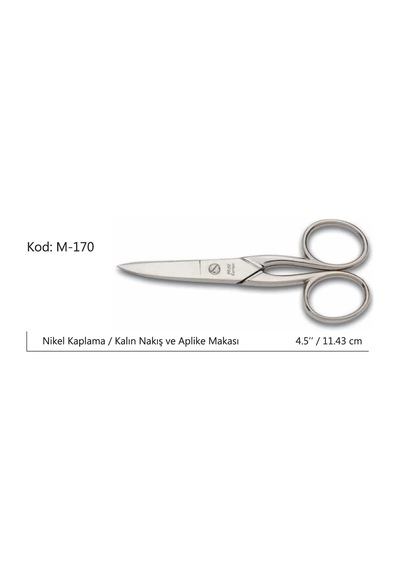 Europe Kalın Nakış Makası Süper Kalite No:4.5 11,43 Cm Fdaae