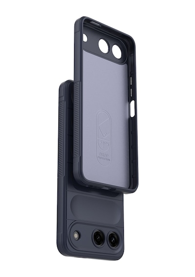 Tecno Spark 40 5g Kılıf Esnek Tpu Oyuklu Arka Yüzey Tasarımlı Zore Etnik Silikon Kapak - Lacivert