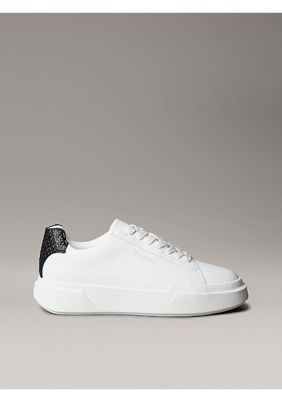 Calvin Klein Kadın Chunky Cupsole Laceup Sneaker-12051 Beyaz / Siyah