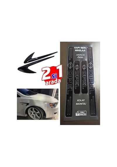 Opel Rekord Uyumlu Kapı Eşiği + Çamurluk Vent