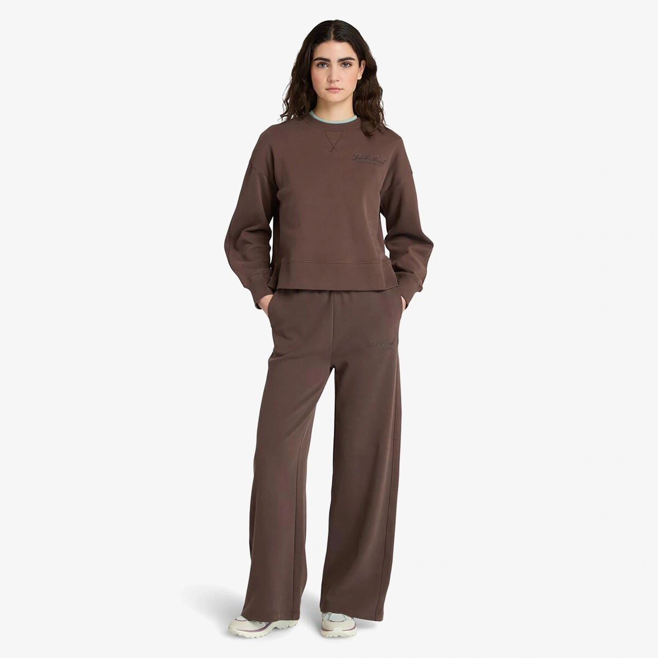 Timberland Lush Comfort Crew Kadın Kahverengi Sweatshirt Tb0a41zb2431 Kahverengi