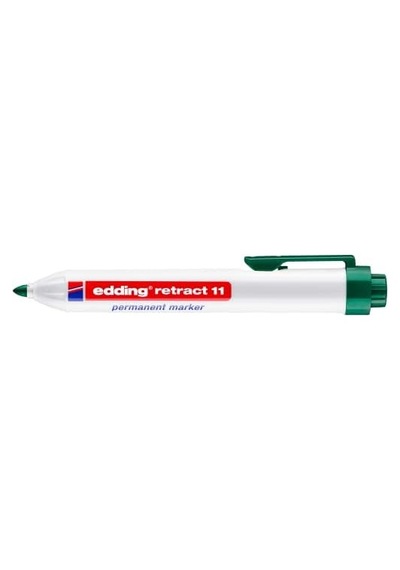 Retract 11 Permanent Markör - Yeşil - 1 Kalem - Yuvarluk Uç 1.5-3 Mm