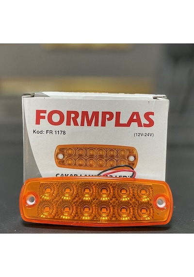 Ahmet Otomotiv Sarı Çakar Lamba 12ledli 12cm 12v-24v Uyumlu 2adet